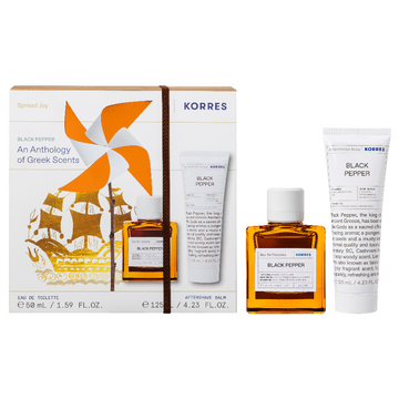 Korres Black Pepper Σετ Ανδρικού Αρώματος και Aftershave